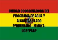 Unidad Coordinadora Del Programa De Agua Y Alcantarillado Periurbano - Mmaya-Ucp/Paap
